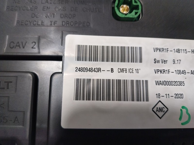 Recambio de cuadro instrumentos para renault megane iv berlina 5p 1.3 tce referencia OEM IAM 248099442R 248094843R 