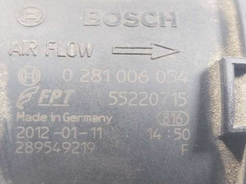 Recambio de caudalimetro para fiat qubo (300) 1.3 16v m-jet cat referencia OEM IAM  55220715 