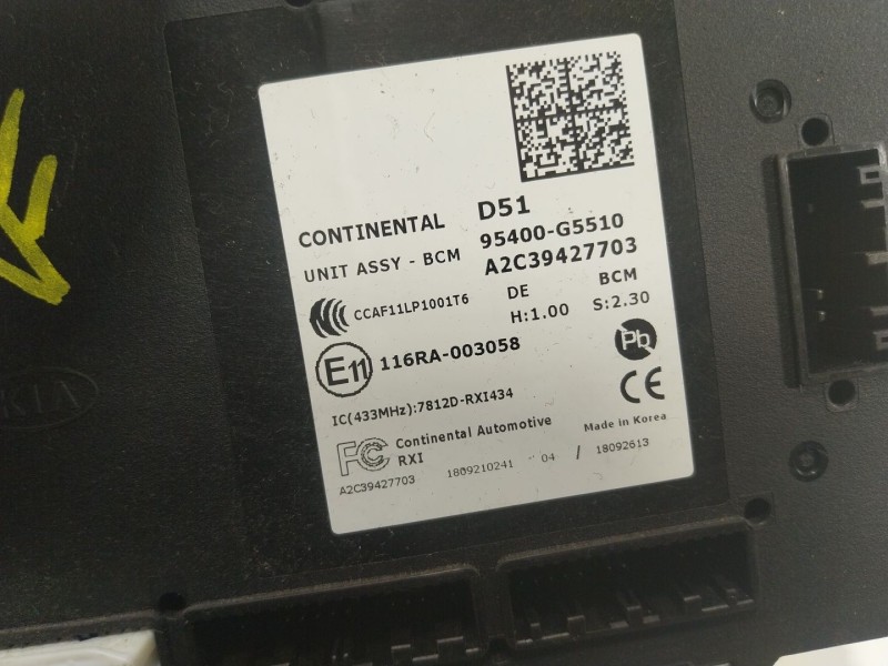 Recambio de modulo electronico para kia niro concept referencia OEM IAM  95400G5510 