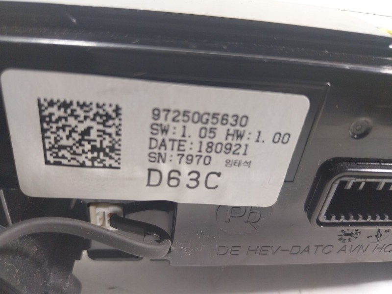 Recambio de mando climatizador para kia niro concept referencia OEM IAM  97250G5XXX 