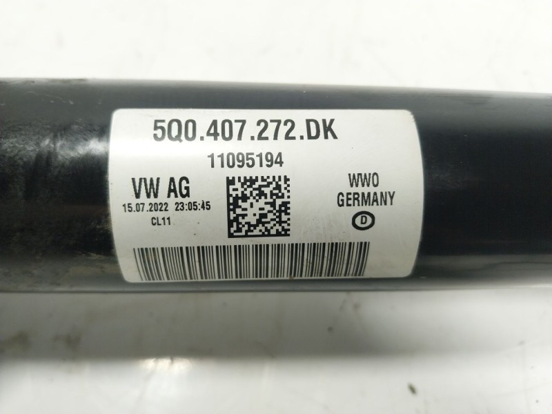 Recambio de transmision derecha para cupra leon sportstourer (kl8) 1.4 tsi phev referencia OEM IAM 5Q0407272DK 5Q0407272 