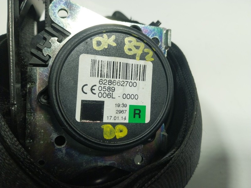 Recambio de cinturon seguridad delantero derecho para bmw i3 (i01) 125 kw referencia OEM IAM  628662700 