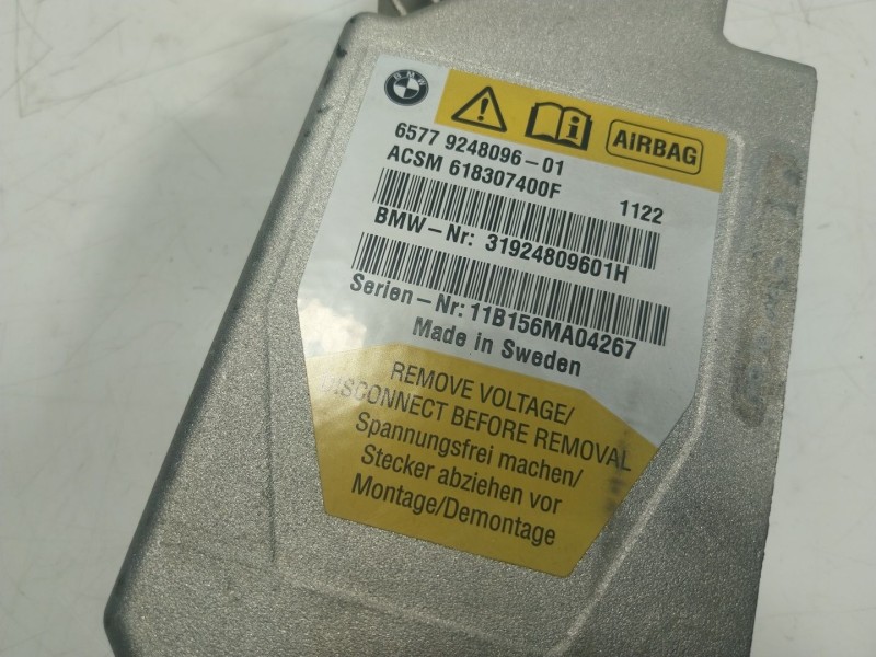 Recambio de centralita airbag para bmw serie 5 lim. (f10) 3.0 turbodiesel referencia OEM IAM  6577924809601 