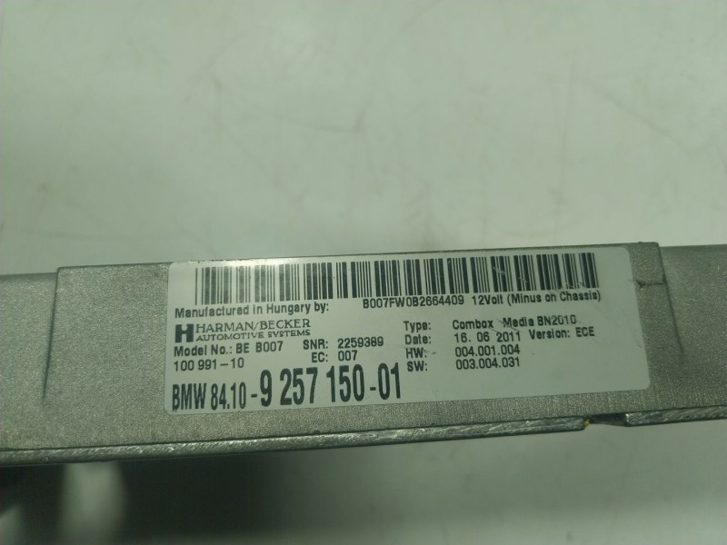 Recambio de modulo electronico para bmw serie 5 lim. (f10) 3.0 turbodiesel referencia OEM IAM  925715001 