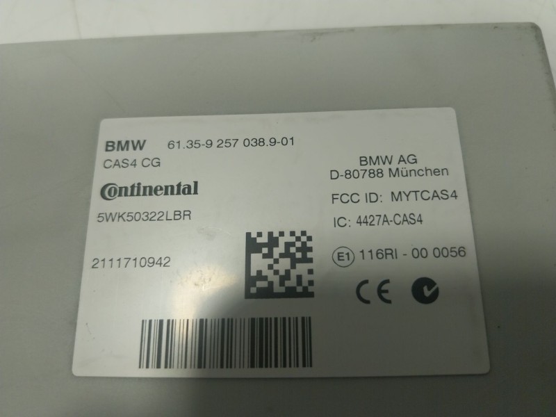 Recambio de modulo electronico para bmw serie 5 lim. (f10) 3.0 turbodiesel referencia OEM IAM  9257038901 