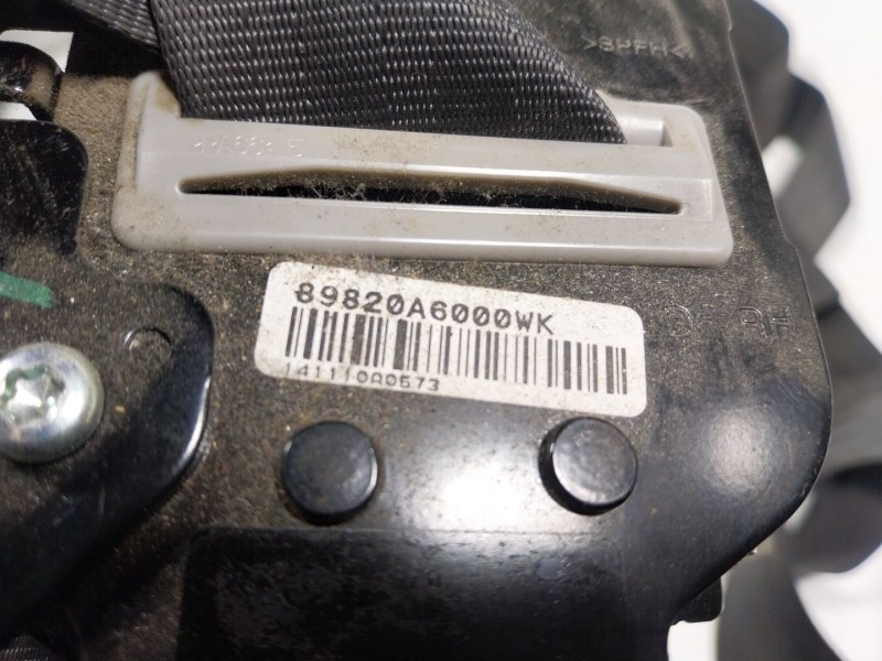 Recambio de cinturon seguridad trasero derecho para kia ceed 1.4 tgdi cat referencia OEM IAM  89820A6000WK 