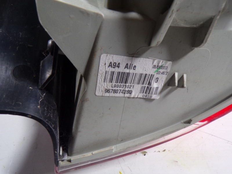 Recambio de piloto trasero izquierdo para peugeot 2008 (--.2013) active referencia OEM IAM 9678074280 9678074280 