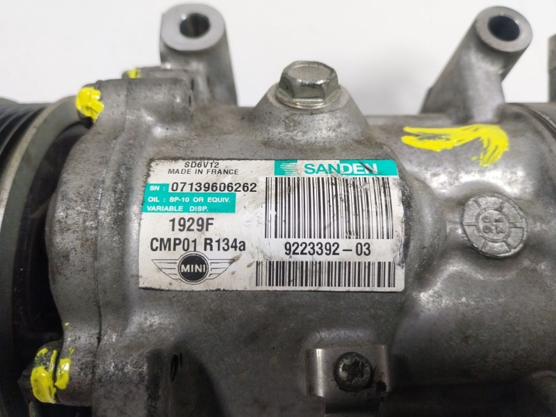 Recambio de compresor aire acondicionado para mini mini (r56) cooper referencia OEM IAM  922339203 
