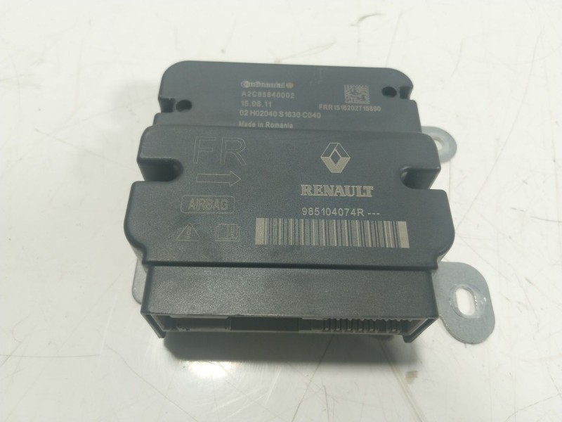 Recambio de centralita airbag para renault zoe 68 kw referencia OEM IAM  985104074R 
