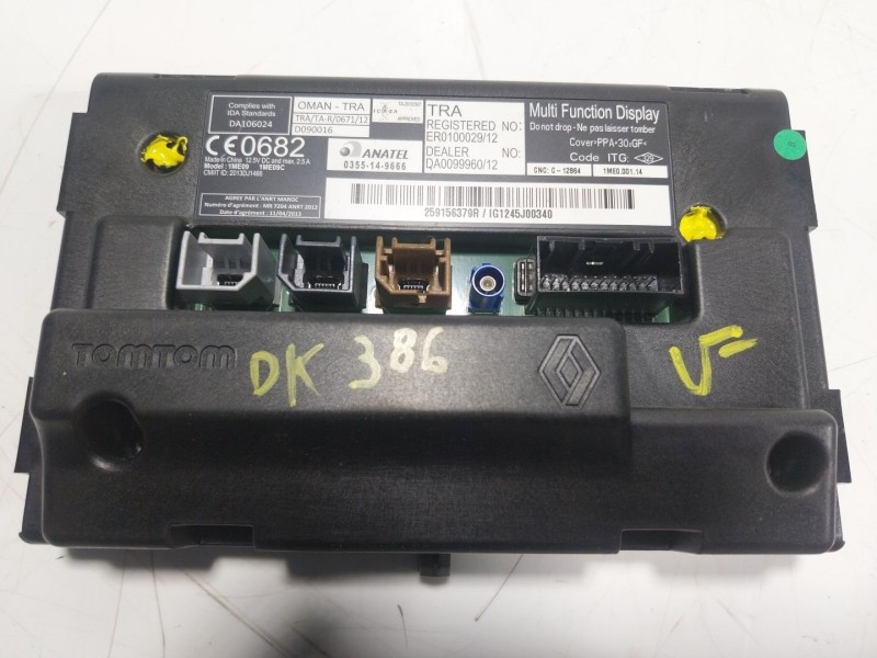 Recambio de pantalla multifuncion para renault zoe 68 kw referencia OEM IAM  259156279R 