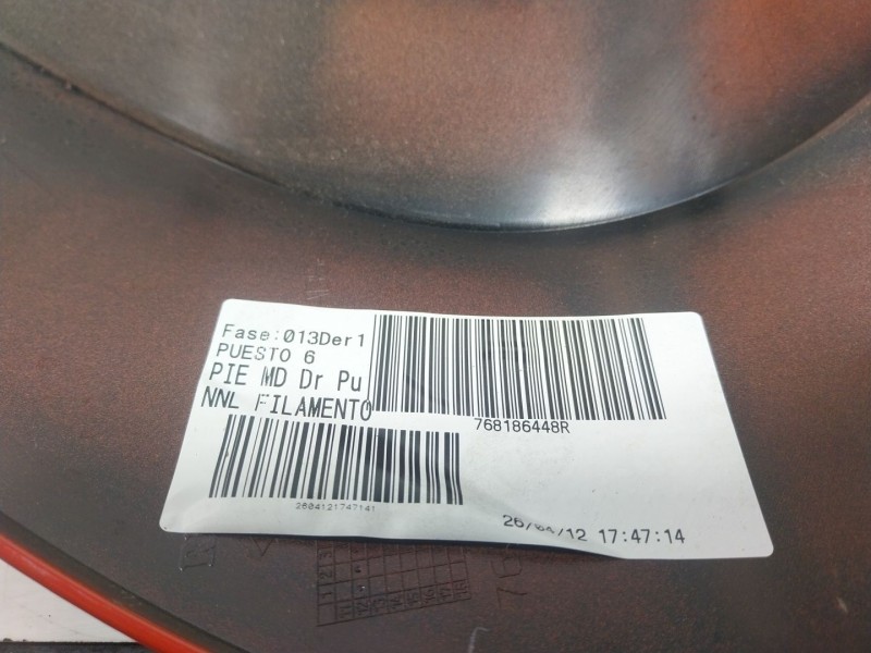 Recambio de moldura para renault twizy urban referencia OEM IAM  768186448R 