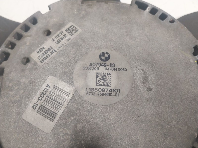 Recambio de electroventilador para bmw serie 5 lim. (f10) 3.0 turbodiesel referencia OEM IAM  A07949113 