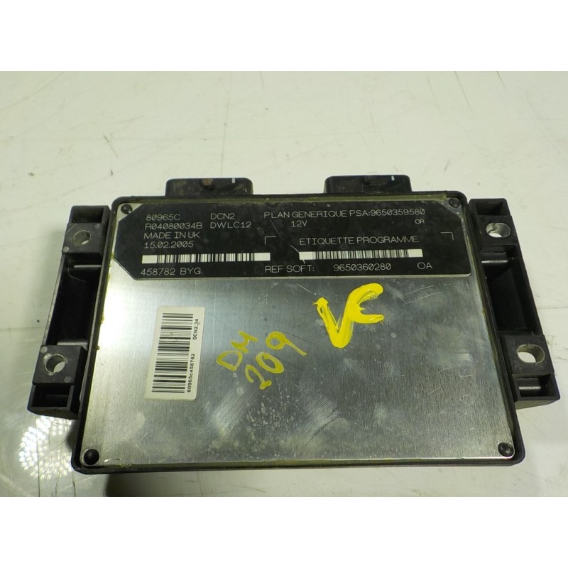 Recambio de centralita motor uce para citroën berlingo 1.9 diesel referencia OEM IAM  9650360280 