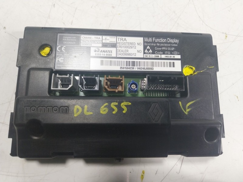 Recambio de pantalla multifuncion para renault zoe referencia OEM IAM  259150423R 