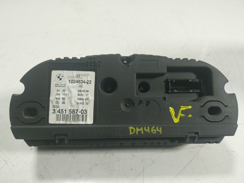 Recambio de cuadro instrumentos para bmw x3 (e83) 3.0 turbodiesel cat referencia OEM IAM  345158703 