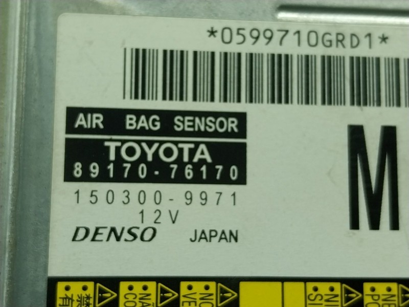 Recambio de centralita airbag para lexus ct 1.8 16v cat (híbrido) referencia OEM IAM  8917076170 