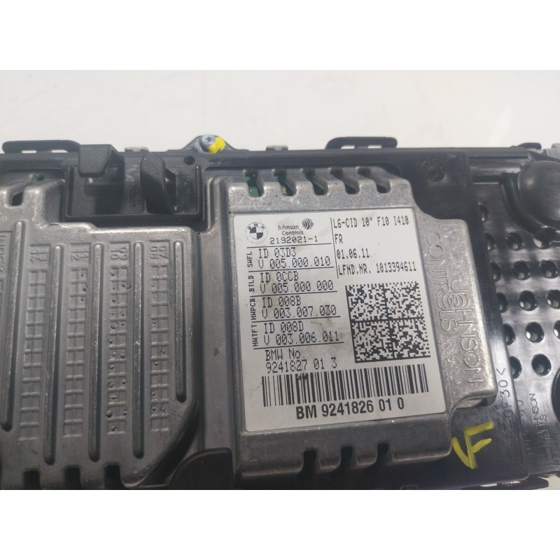 Recambio de pantalla multifuncion para bmw serie 5 lim. (f10) 3.0 turbodiesel referencia OEM IAM  9241827013 