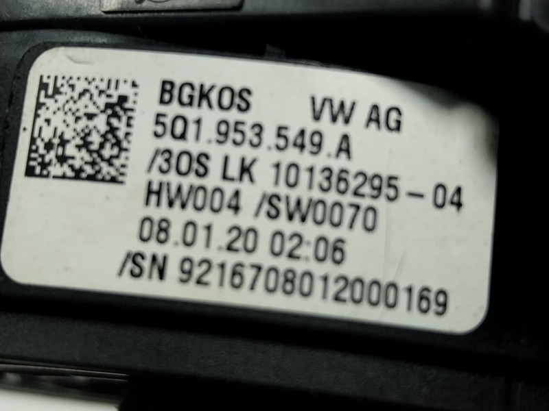 Recambio de anillo airbag para volkswagen golf viii (cd1) 1.5 etsi referencia OEM IAM  5Q1953549 