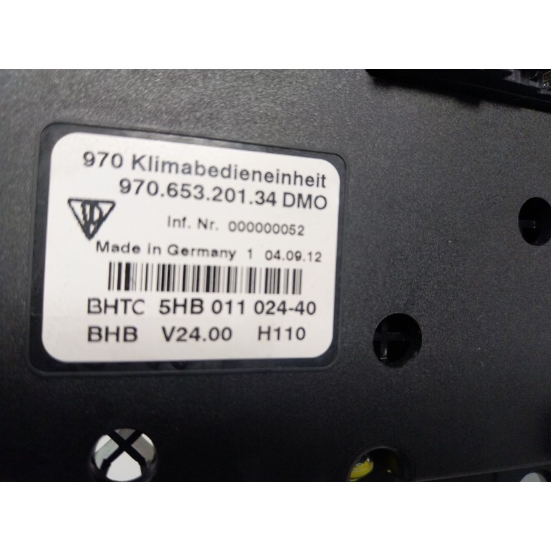Recambio de mando climatizador para porsche panamera 3.0 v6 tdi cat referencia OEM IAM  970653201 