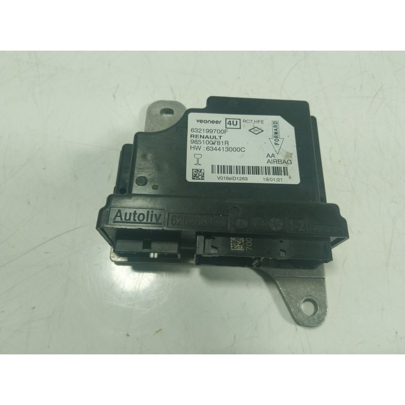 Recambio de centralita airbag para renault kadjar (ha_, hl_) 1.3 tce 140 referencia OEM IAM  985100781R 