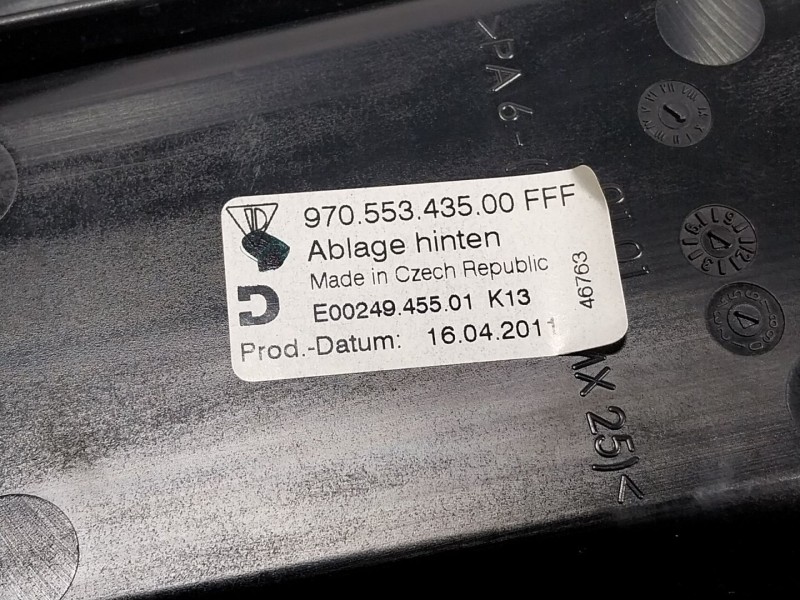 Recambio de apoyabrazos central para porsche panamera 3.0 v6 tdi cat referencia OEM IAM  970553435 