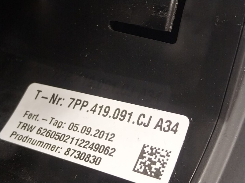 Recambio de volante para porsche panamera 3.0 v6 tdi cat referencia OEM IAM  7PP419091 