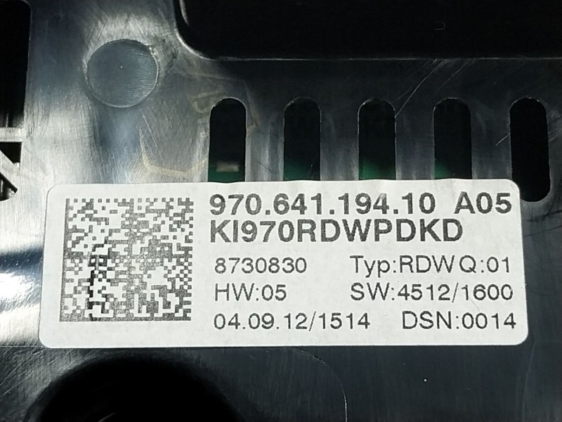 Recambio de cuadro instrumentos para porsche panamera 3.0 v6 tdi cat referencia OEM IAM  970641194 
