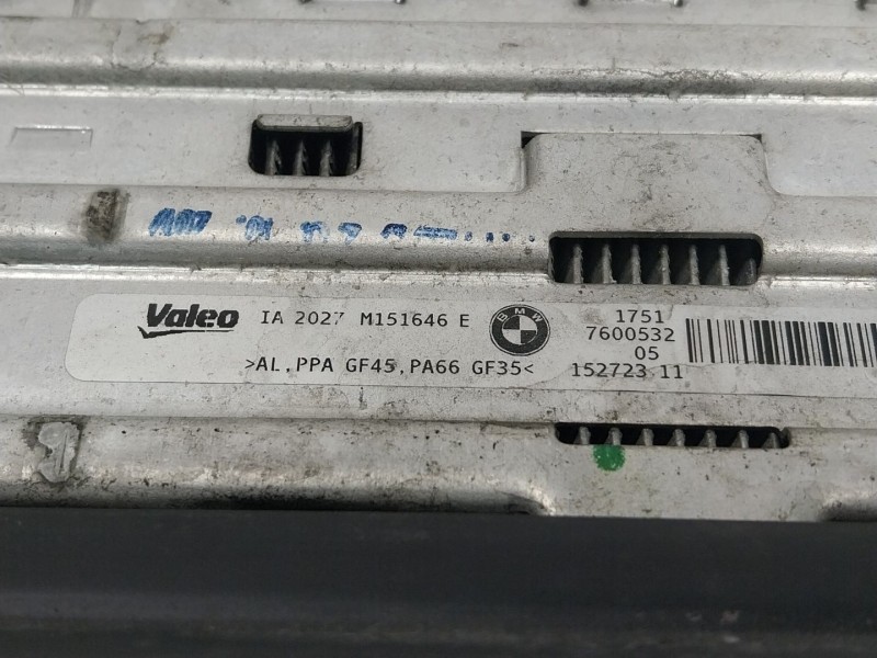 Recambio de intercooler para bmw serie 3 lim. (f30) 2.0 16v turbodiesel referencia OEM IAM  760053205 