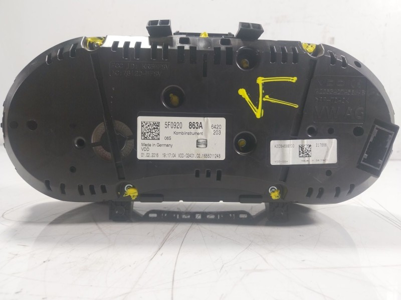 Recambio de cuadro instrumentos para seat leon (5f1) 1.6 tdi referencia OEM IAM  5F0920863A 