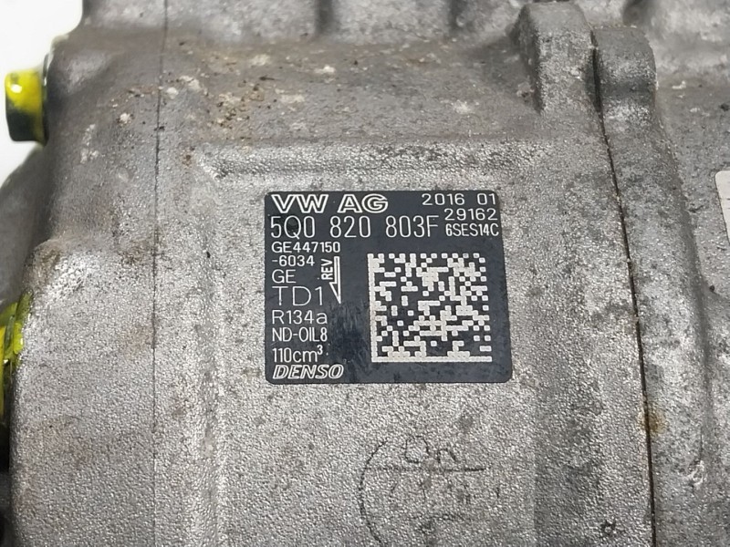 Recambio de compresor aire acondicionado para seat leon (5f1) 1.6 tdi referencia OEM IAM  5Q0820803 