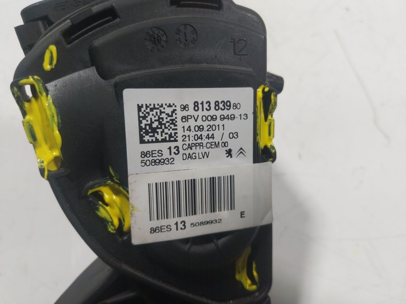 Recambio de potenciometro pedal para citroën c3 picasso (sh_) 1.6 hdi 90 referencia OEM IAM  9681383980 