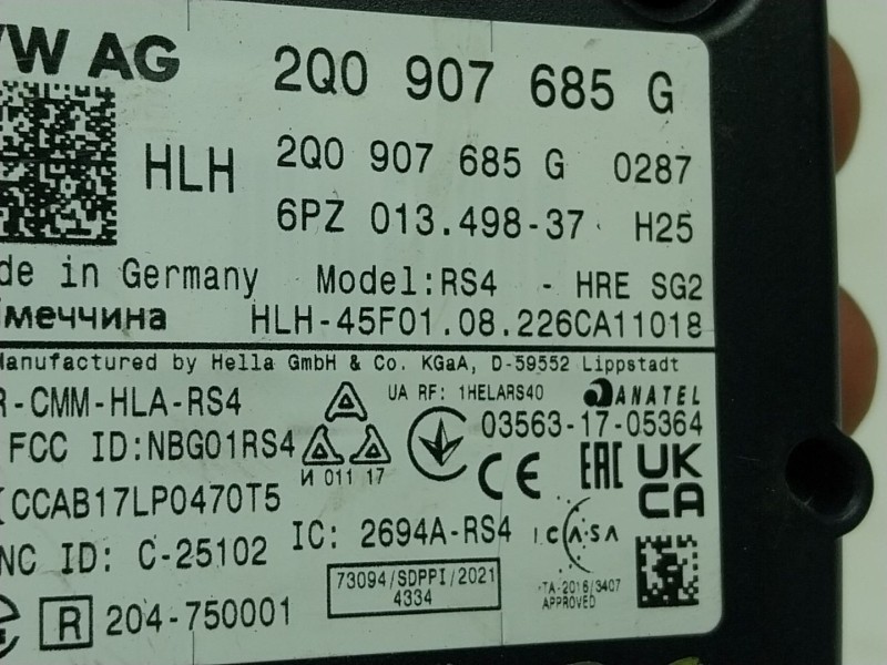 Recambio de modulo electronico para cupra leon sportstourer (kl8) 1.4 tsi phev referencia OEM IAM  2Q0907685 