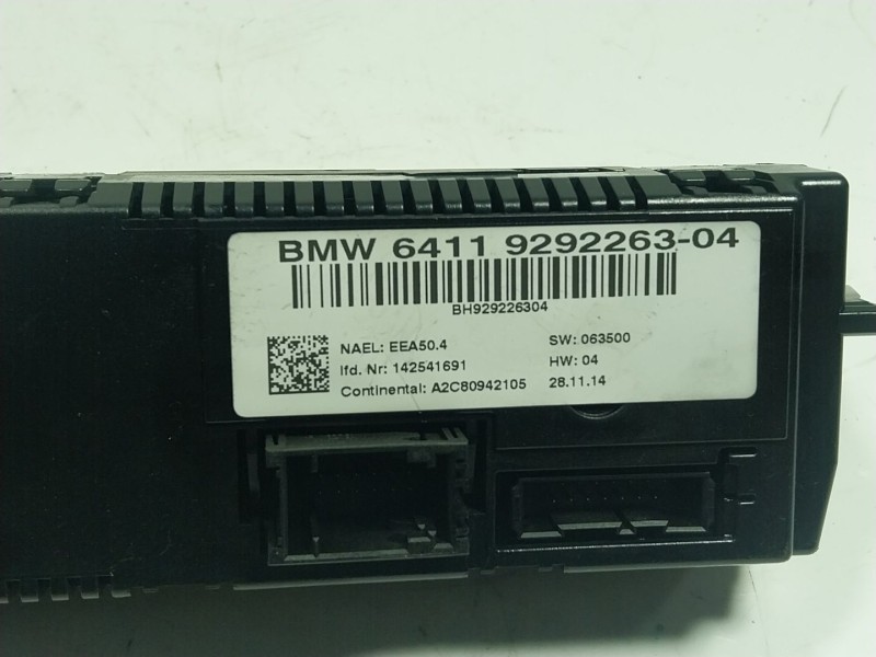 Recambio de mando climatizador para bmw x1 (e84) 2.0 16v turbodiesel referencia OEM IAM  929226304 