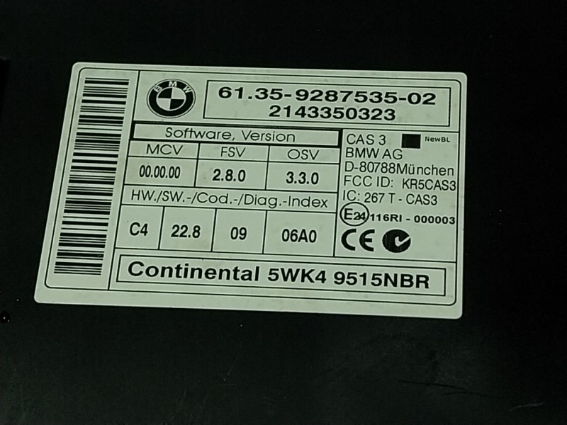 Recambio de modulo electronico para bmw x1 (e84) 2.0 16v turbodiesel referencia OEM IAM  928753502 