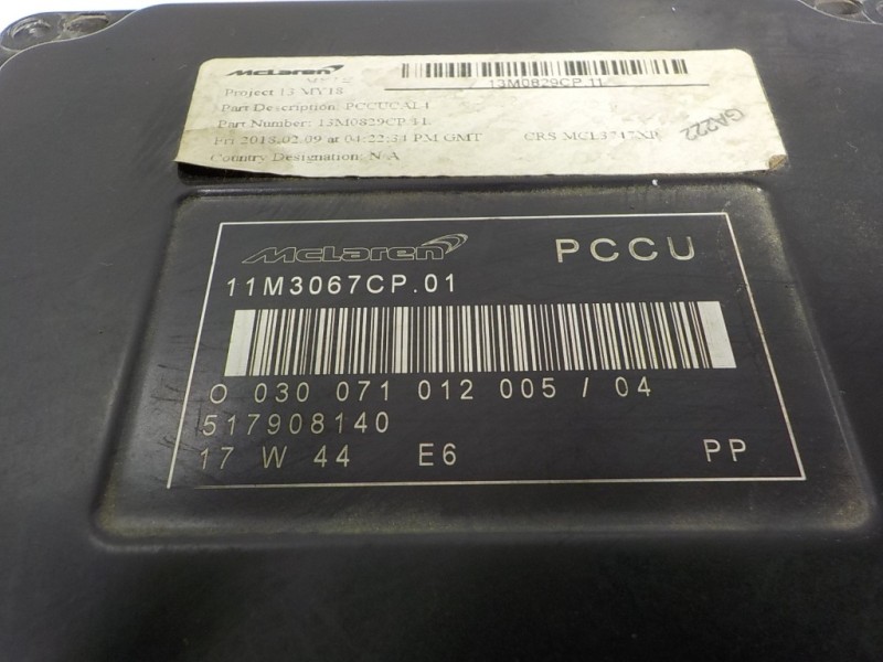 Recambio de centralita motor uce para mclaren 570s spider p13 referencia OEM IAM  11M3067CP01 