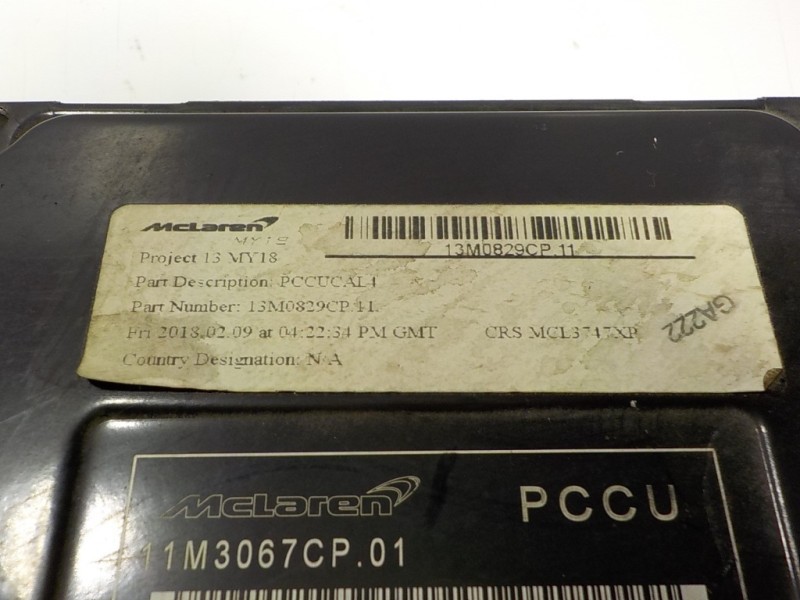 Recambio de centralita motor uce para mclaren 570s spider p13 referencia OEM IAM  11M3067CP01 