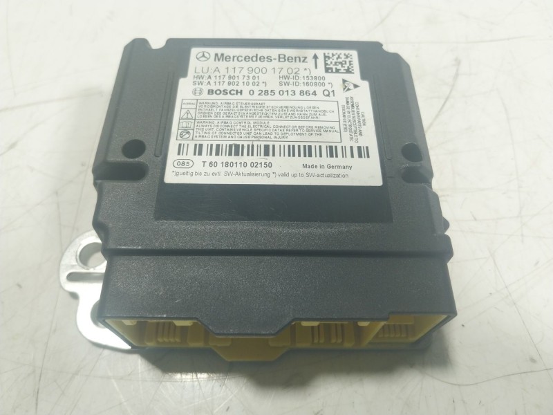 Recambio de centralita airbag para mercedes-benz clase gla (w156) 1.6 cat referencia OEM IAM A1179001702 A1179001702 