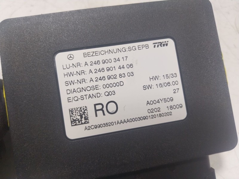 Recambio de modulo electronico para mercedes-benz clase gla (w156) 1.6 cat referencia OEM IAM A2469003417 A2469003417 