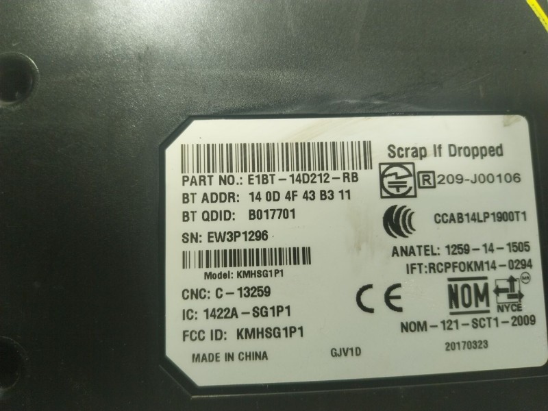 Recambio de modulo electronico para ford ecosport 1.0 ecoboost cat referencia OEM IAM 2117965 E1BT14D212RB 