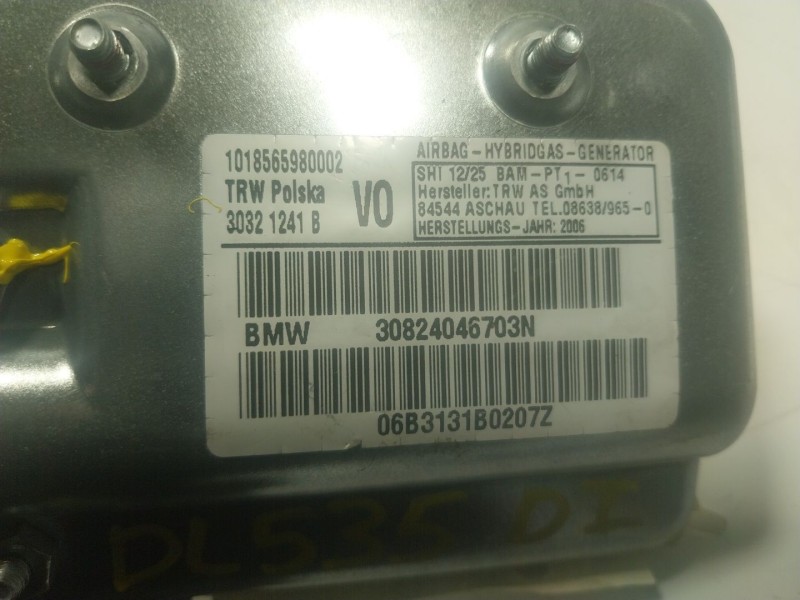 Recambio de airbag lateral delantero izquierdo para bmw serie 7 (e65/e66) 730ld referencia OEM IAM 72129180927 30824046703N 