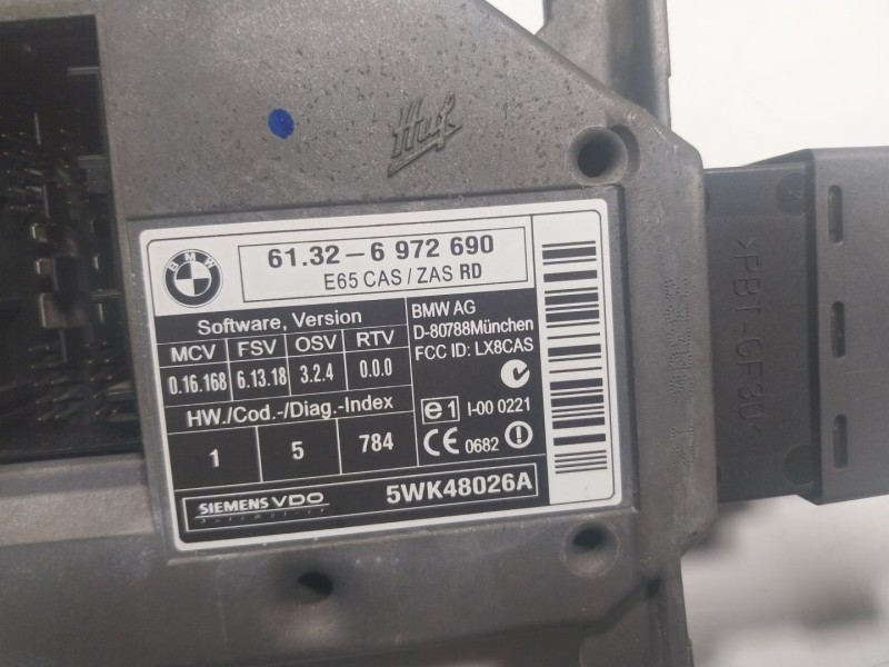 Recambio de conmutador de arranque para bmw serie 7 (e65/e66) 730ld referencia OEM IAM 61326943829 6972690 