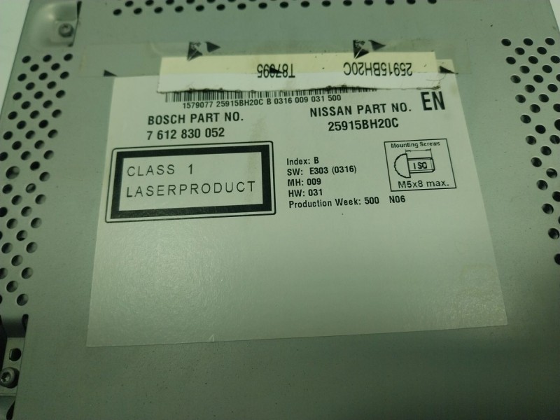 Recambio de sistema navegacion gps para nissan qashqai (j10) 1.5 turbodiesel cat referencia OEM IAM  25915BH20C 