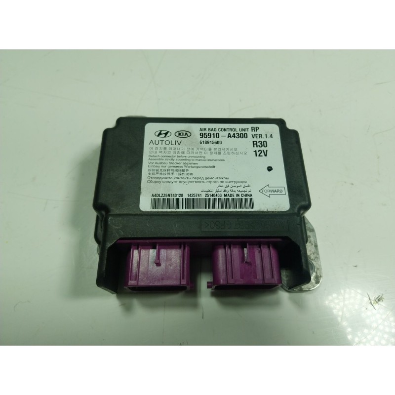 Recambio de centralita airbag para kia carens iv 1.7 crdi referencia OEM IAM  95910A4300 