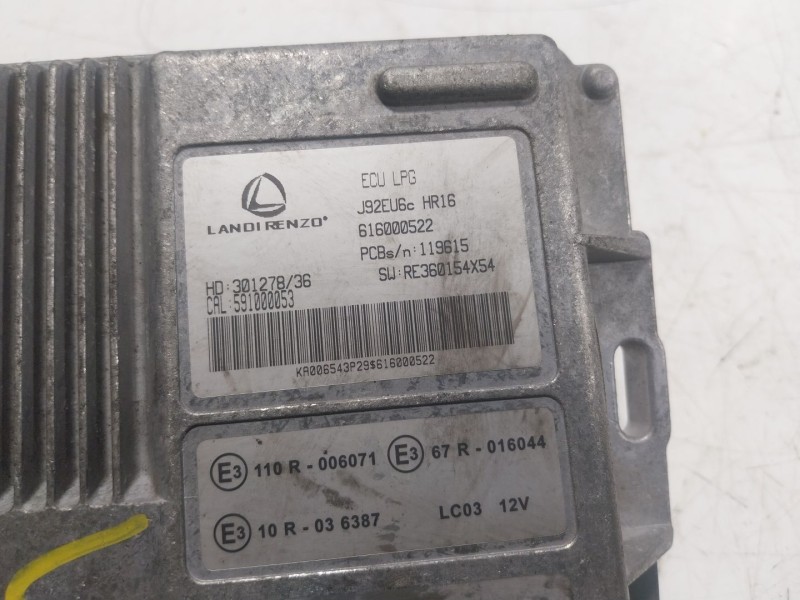 Recambio de modulo electronico para dacia lodgy 1.6 sce cat bivalent. gasolina / lpg referencia OEM IAM  616000522 