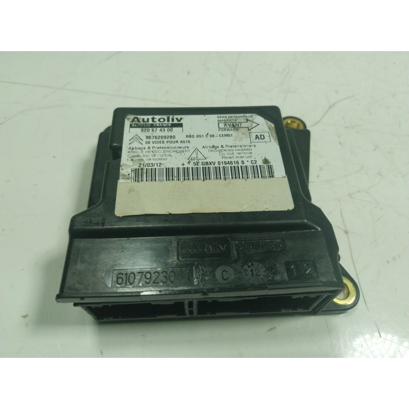 Recambio de centralita airbag para citroën c3 1.1 referencia OEM IAM  9676209280 