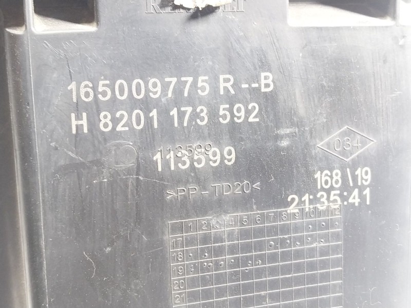 Recambio de filtro aire para dacia lodgy 1.6 sce cat bivalent. gasolina / lpg referencia OEM IAM  165009775R 