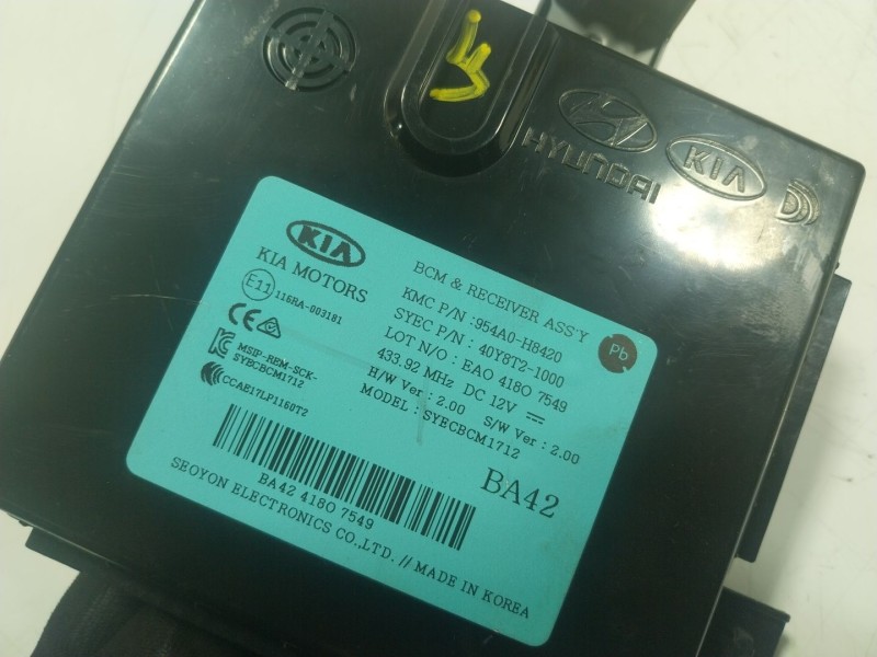 Recambio de modulo electronico para kia stonic (ybcuv) 1.6 crdi cat referencia OEM IAM 954A0H8420 954A0H8420 