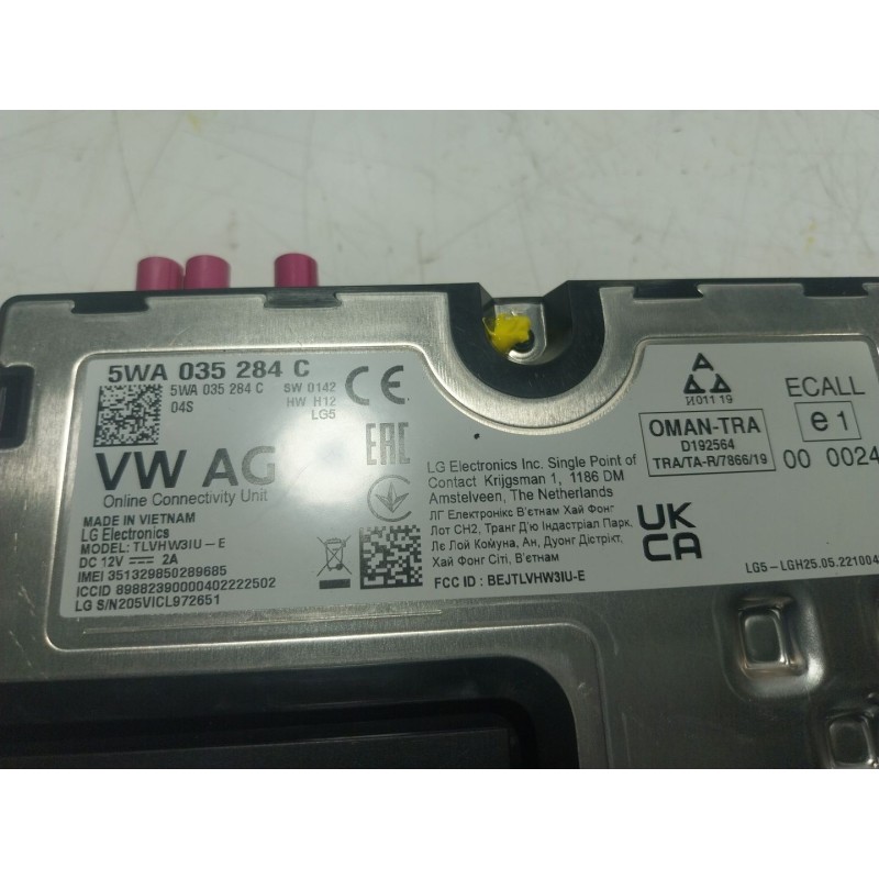 Recambio de modulo electronico para cupra leon sportstourer (kl8) 1.4 tsi phev referencia OEM IAM  5WA035284C 