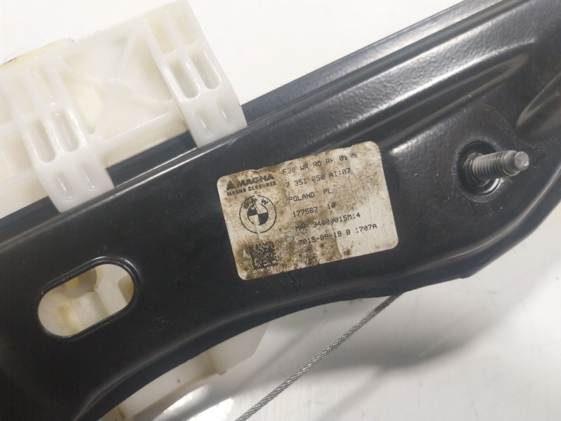 Recambio de elevalunas trasero derecho para bmw 3 touring (f31) 316 d referencia OEM IAM  7351050 