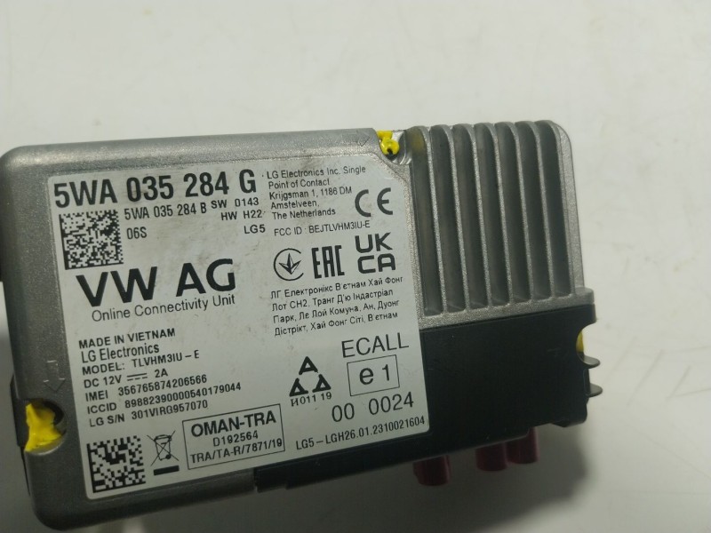 Recambio de modulo electronico para seat ibiza v (kj1, kjg) 1.0 tsi referencia OEM IAM  5WA035284G 